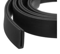 QUARKZMAN Profilé En U, 4m De Longueur Joint En Caoutchouc De Protection Bord Plat Adapté Pour Bord De 2mm, (6mm L x 20mm H) Noir