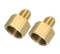 QUARKZMAN Raccord Haute Pression M14 vers M22 4800 PSI Laiton 2 Pièces | Embout M14 Mâle et M22 Femelle, Connexion Rapide, pour Jardin, Adaptateur Rallonge
