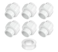 QUARKZMAN Raccord union PVC 6 pièces 25mm (3/4") Blanc