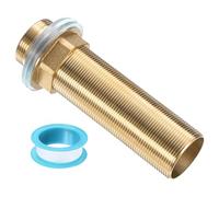 QUARKZMAN Rallonge De Robinet Montage Tige 12cm x 32mm Tube En Laiton | Rallonge Robinet Kit Ecrou De Serrage Rallonge Filetee Prolongement Fixation Pied Haut Avec Ecrou Surleve Pour Lavabo