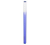 QUARKZMAN Regle Droite Acrylique Claire 20cm Metrique Transparent Degrade Tridimensionnelle Outil De Mesure Plastique Cubique Carre Pour Salle De ureau Bleu