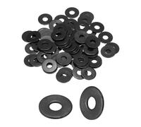 QUARKZMAN Rondelle plate M5 5,5x15x1 mm 66 pièces Acier Inox 18-8 Noir | Rondelles plates, Entretoises, Joints d'étanchéité, Type SUS304 Métrique, pour vis et boulons, Industriel Automobile