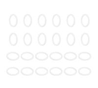 QUARKZMAN Rondelle PTFE 24Pcs 26mm OD 20mm ID 2mm Épais Rondelles Plates Joint d'Étanchéité Annulaire pour Robinet, Tuyau, Boulon, Machinerie, Blanc
