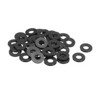 QUARKZMAN Rondelles Plates en Nylon M12 12x30x3mm(IDxODxÉp) Noir 40Pcs | Rondelle Plate Joints Toriques en Plastique, pour Étanchéité Entretoise d'Assemblage