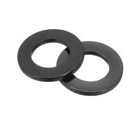QUARKZMAN Rondelles Plates En Nylon, M20 x 20mm Alésage x 35mm Diamètre Extérieur Rondelle Plate Lisse Joint Plastique Fixation Robinetterie Domestique Tuyau D'eau Flexible, Noir, Lot De 20