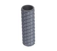 QUARKZMAN Rouleau de Texturation 10.2 cm Grille de Couche Argenté | pour Terrain et Argile Polymère, Modelage de Miniatures, Accessoire de Jeu de Société