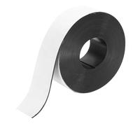 QUARKZMAN Ruban Magnétique de 10 Mètres x 40mm x 1,5mm d'Épaisseur avec Adhésif pour Étiquettes Autocollantes pour Tableaux Blancs, Réfrigérateurs et Loisirs Créatifs DIY