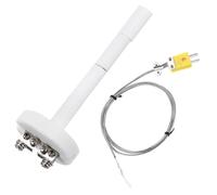 QUARKZMAN Sonde de Capteur de Thermocouple 4 Pouces pour Four à Moufle | de Four en Céramique de Type K, Avec Fil de Thermocouple de 3,3 Pieds, Haute Température 1100°C, 2x100mm