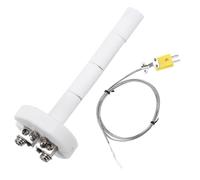 QUARKZMAN Sonde de Capteur de Thermocouple 4 Pouces pour Four à Moufle | de Four en Céramique de Type K, Avec Fil de Thermocouple de 3,3 Pieds, Haute Température 1100°C, 3x100mm