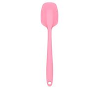 QUARKZMAN Spatule cuillère en silicone à manche long Rose | Résistante à la chaleur, antiadhésive, racleurs flexibles sans couture, pour cuisson, mélange, pâtisserie, retournement