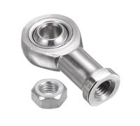 QUARKZMAN Ssi10T/K Embout à Rotule de Tige de 10 mm, Filetage Femelle M10x1,25 à Droite, Embout de Tige en Fonte avec Écrou de Blocage