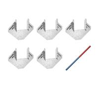 QUARKZMAN Support de solive 5 Pièces 4 x 8 pouces Largeur 90mm | Acier galvanisé, Montage double cisaillement, pour chevron, Construction en bois, pour toit, terrasse, plafond solives