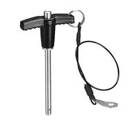 QUARKZMAN T Poignée Verrouillage Goupilles, 13/64" Épingle Dia. 2-23 /64" Utilisation Longueur Inox Acier Poussoir-Bouton Rapide Déverrouillage Broche avec Lanière Câble (5mm-60mm)