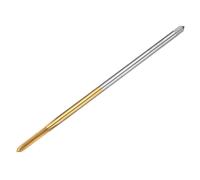 QUARKZMAN Taraud Métrique à droite, M5 x 0.8 x 150mm H2 Taraud et Filière en HSS6542 avec Revêtement en Titane à 3 Cannelures Tarauds à Fileter pour le Taraudage et le Filetage d'Outil