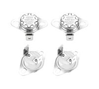 QUARKZMAN Thermostat KSD301 220°C/428°F 16A Normalement Fermé N.F, 4 Pièces | Réglage Interrupteur de Température à Disque Snap pour Micro-ondes, Four, Cafetière, Matériau en Céramique