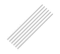 QUARKZMAN Tige ronde en acier rapide 2,5mm x 200mm 6 pièces | Lisse et solide, pour arbre, engrenage, perceuse, tour, industrie, travail des métaux, bricolage, maquettes, outil, goupille
