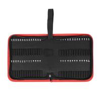 QUARKZMAN Trousse À Outils Portative 8.8" x 6.97" x 1.65" Noir | En Tissu Oxford Avec Fermeture Éclair Pour Rangement De Embouts De Conducteur, Poche Porte-Outils Petit Sac