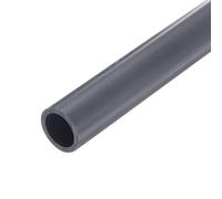 QUARKZMAN Tube Rigide en PVC de 1 Pouce, Tuyau Rond, Tuyauterie, Quincaillerie, Tuyauterie 20,6 mm ID 26 mm OD 9" Longueur Gris Clair à Haute Résistance pour Tuyau d'Eau, Manchon de Câble