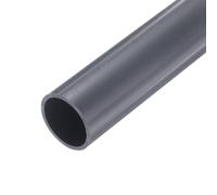 QUARKZMAN Tube Rigide en PVC de 1 Pouce, Tuyau Rond, Tuyauterie, Tuyauterie, 28,8 mm ID 34 mm OD 9" Longueur Gris Clair Haute Résistance pour Tuyau d'Eau, Artisanat, Manchon de Câble