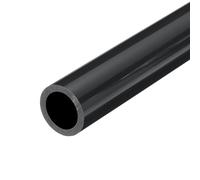 QUARKZMAN Tube Rigide en PVC Tube Rond 15.4mm ID 20mm OD 350mm de Long Gris foncé Manchon de Câble Résistantes aux Chocs pour l'Artisanat des Conduites d'Eau
