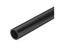 QUARKZMAN Tube Rigide en PVC Tube Rond 21mm ID 25mm OD 20cm Longueur Noir pour Conduite d'Eau, Artisanat, Manchon de Câble