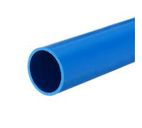 QUARKZMAN Tube Rigide en PVC Tube Rond 28mm ID 32mm OD 20cm de Long Bleu pour Conduite d'Eau, Manchon de Câble