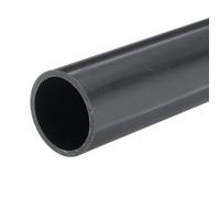 QUARKZMAN Tube Rigide en PVC Tube Rond 34mm ID 40mm OD 20cm de Long Gris Foncé pour Conduite d'Eau, Manchon de Câble