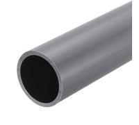 QUARKZMAN Tube Rigide en PVC Tube Rond 34mm ID 40mm OD 20cm Longueur Gris Clair pour Conduite d'Eau, Artisanat, Manchon de Câble