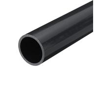QUARKZMAN Tube Rigide en PVC Tube Rond 34mm ID 40mm OD 350mm de Long Gris foncé Manchon de Câble Résistantes aux Chocs pour l'Artisanat des Conduites d'Eau