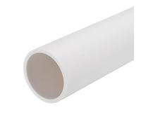 QUARKZMAN Tube Rigide en PVC Tube Rond 42.6mm ID 50mm OD 350mm de Long Blanc Manchon de Câble Résistantes aux Chocs pour l'Artisanat des Conduites d'Eau
