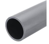 QUARKZMAN Tube Rigide en PVC Tube Rond 53,6mm ID 63mm OD 20cm Longueur Gris Clair pour Conduite d'Eau, Artisanat, Manchon de Câble