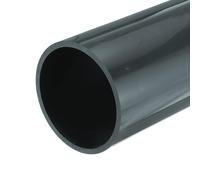 QUARKZMAN Tube Rigide en PVC Tube Rond 99,4mm ID 110mm OD 20cm Longueur Gris Foncé pour Conduite d'Eau, Artisanat, Manchon de Câble