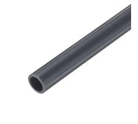 QUARKZMAN Tube Rigide en PVC, Tuyauterie Ronde, Tuyauterie pour Matériel, 7mm ID 9mm OD 9" Longueur Gris Foncé Haute Résistance pour Tuyau d'Eau, Artisanat, Manchon de Câble