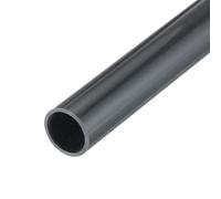 QUARKZMAN Tube Rond Rigide en PVC 12mm ID 14mm OD 350mm Longueur Gris Foncé pour Manchon de Câble de Conduite d'Eau