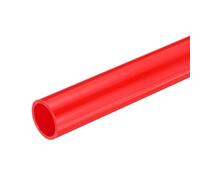QUARKZMAN Tube Rond Rigide en PVC 21mm ID 25mm OD 350mm Longueur Rouge pour Conduite d'Eau, Artisanat, Manchon de Câble