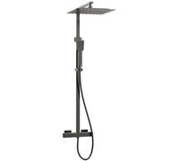 Quartos 300 colonne de douche gris gun metal avec thermostatique Essebagno