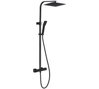 Quartos colonne de douche noire avec thermostatique 300 Essebagno