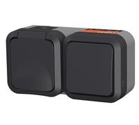 Quarx Double Va et vient + Prise horizontale - Aquapro