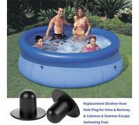 Quatre pièces INTEX accessoires de piscine porte - tubes bouchon de valve de paroi de piscine bouchon de bouche de filtre bouchon en cuir souple