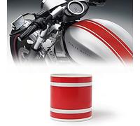 Quattroerre Bandes Adhésives Triples de Course pour Motos, Rouge, 80 mm x 2 mt