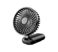 Quavva Ventilateur à main turbo haute vitesse 16 000 tr/min, moteur sans balais, 7 vitesses, pliable, portable, rechargeable par USB, réglable à 180 ° avec cordon