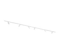 Qub Focus III Monophasé Luminaire Plafonnier LED - 400cm - 6x GU10 Spot Sur Rail - 4x 1m Barre de Spot Plafond - I-Form - Plafonnier intérieur Blanc Moderne - Spots et Rails de Spots