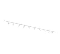 Qub Focus III Monophasé Luminaire Plafonnier LED - 600cm - 10x GU10 Spot Sur Rail - 6x 1m Barre de Spot Plafond - I-Form - Plafonnier intérieur Blanc Moderne - Spots et Rails de Spots