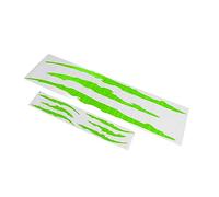 Qudinip Autocollant Universel de Couverture de Capot de Voiture, 2 Pièces, Autocollant Décoratif de Conception de Marque de Griffe pour Véhicules, Auto-adhésif en PVC de qualité Supérieure (Vert)
