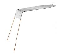 Qudinip Auvent D'ombrage pour Kayak, Auvent Pliable et Portable pour Canoës et Kayaks, Protection Solaire, Nylon Léger (Gris Clair)