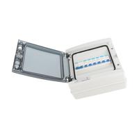 Qudinip Boîte de Distribution étanche IP65, Alimentation Compacte avec 6 MCB pour une Utilisation en Extérieur dans les Garages et les Ateliers