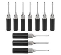 Qudinip Broches de Sonde de Test, 10 Pièces, Aiguilles de Perçage D'isolation Légères et Durables pour Outils de Test de Multimètre Automobile (Noir)