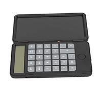 Qudinip Calculatrice Bloc-Notes Compact Portable Protection de la Vue Calculatrice de Poche 2 en 1 Réutilisable pour étudiants et Professionnels Noir