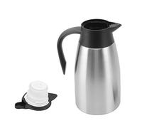 Qudinip Carafe Thermique en Acier Inoxydable de Grande capacité, avec Sortie D'eau en un, pour la Maison et le Bureau, Pot Durable 304 (Couleur de l'acier inoxydable Dire)