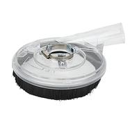 Qudinip Carénage Anti-Poussière pour Meuleuse D'angle Transparente, Collecteur de Poussière avec Brosse pour les Opérations de Meulage, Matériau ABS de qualité Supérieure, Taille 125mm